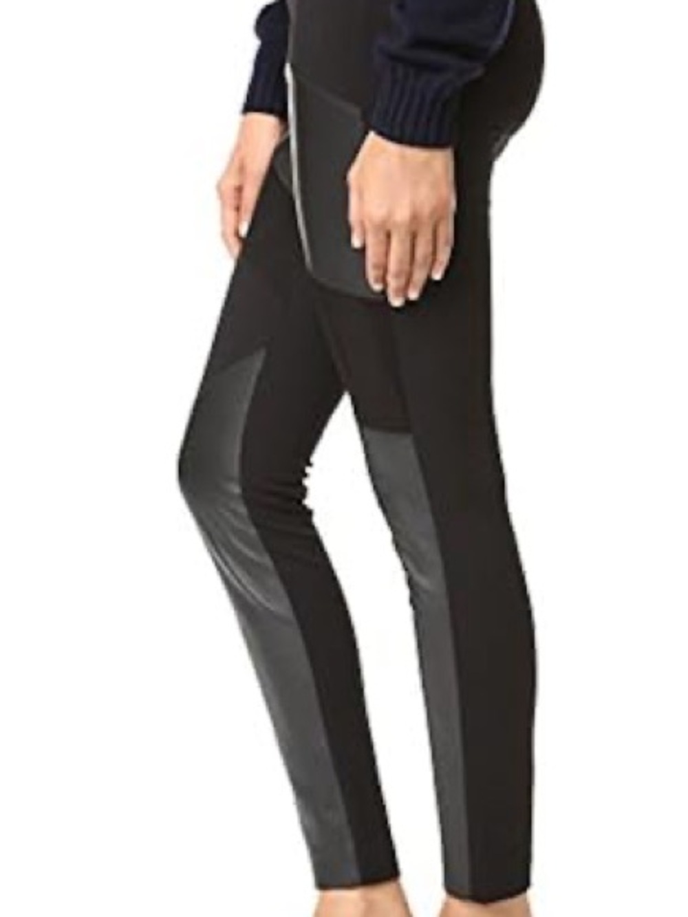 Theory Black Stretch Panel Pants size small